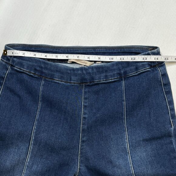 Soft Surroundings Women's Denim Lean Line Crop Jeggings Size 28x18 Pull On - Picture 5 of 7